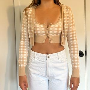 Two Piece Crop Sweater Set- Princess Polly